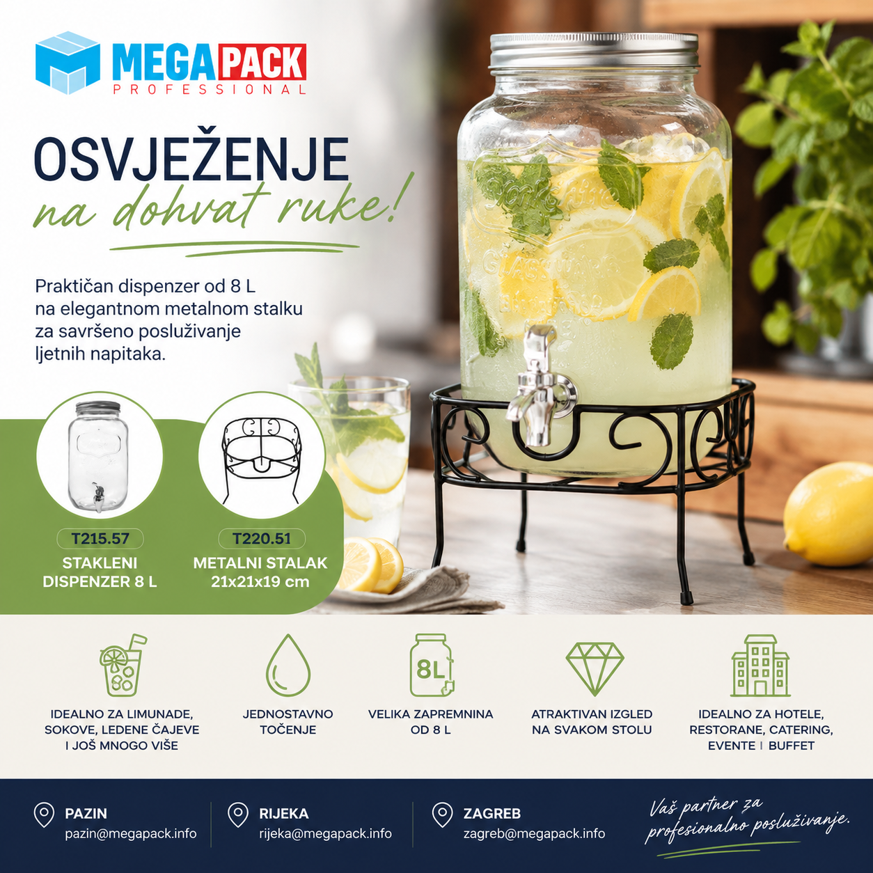 Praktično i atraktivno rješenje za samostalno posluživanje napitaka