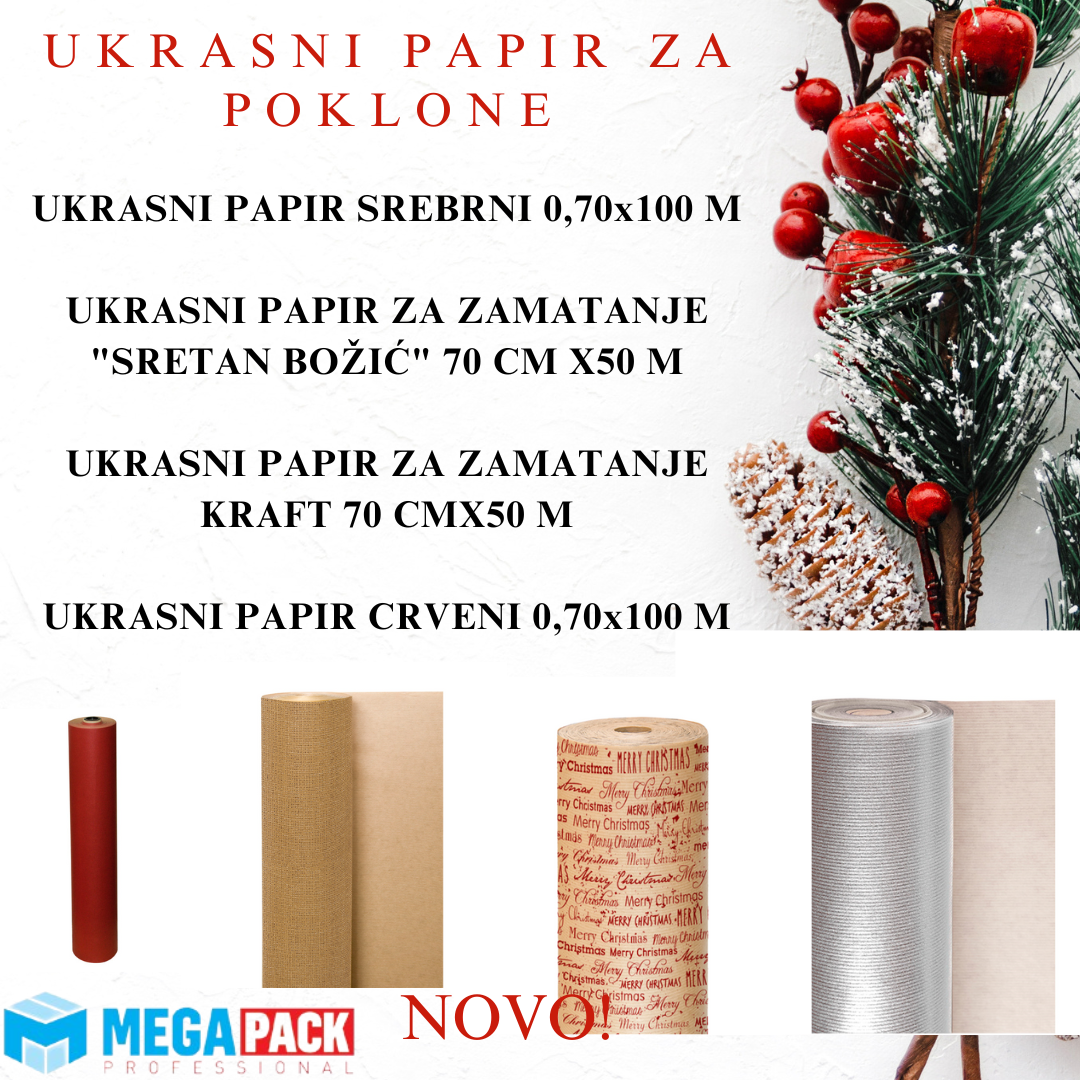 UKRASNI PAPIR ZA POKLONE