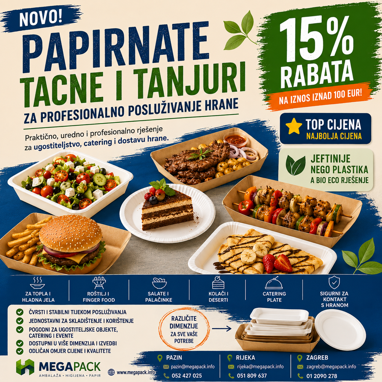 PAPIRNATE TACNE I TANJURI
