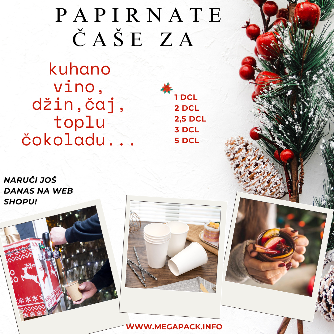 PAPIRNATE ČAŠE ZA TOPLE NAPITKE