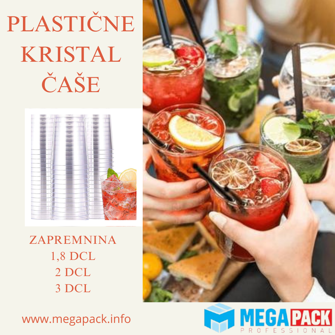 PLASTIČNE KRISTAL ČAŠE