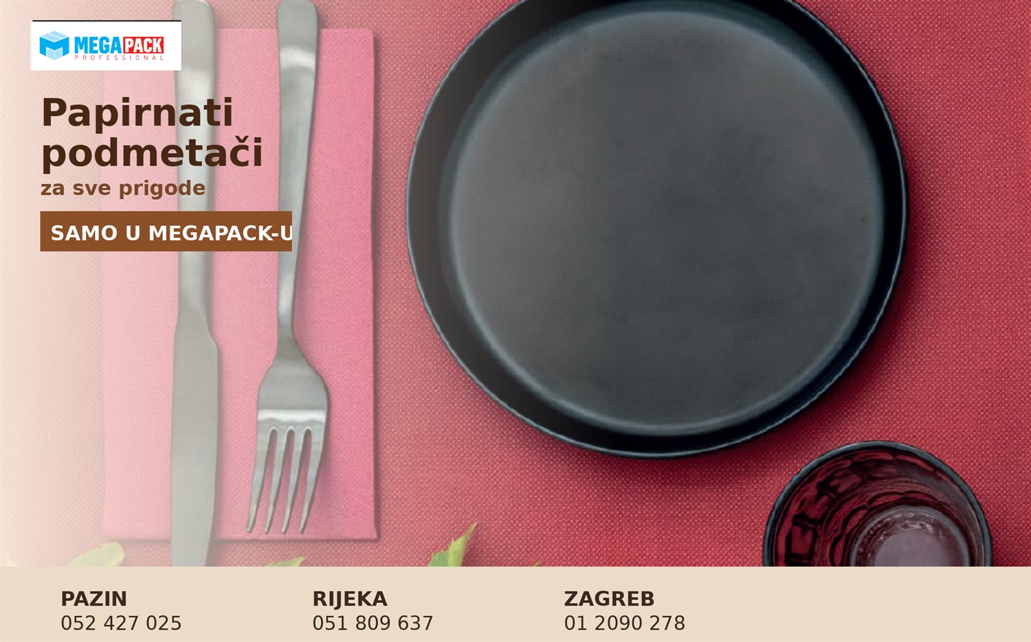 Papirnati podmetači za stol