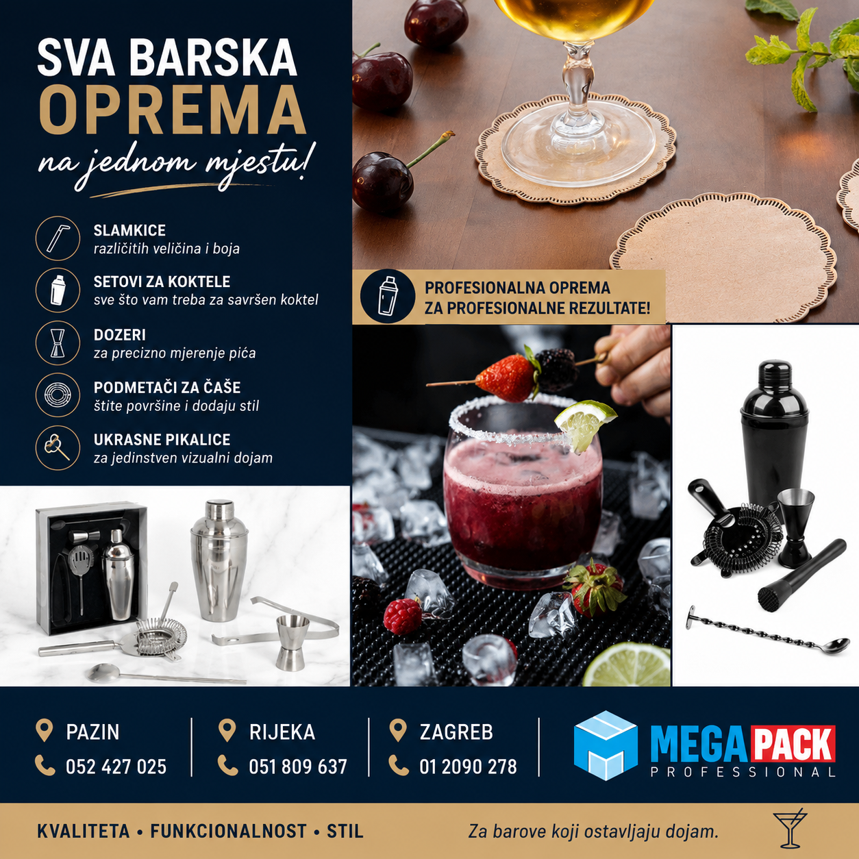 Sve za profesionalno opremanje bara na jednom mjestu