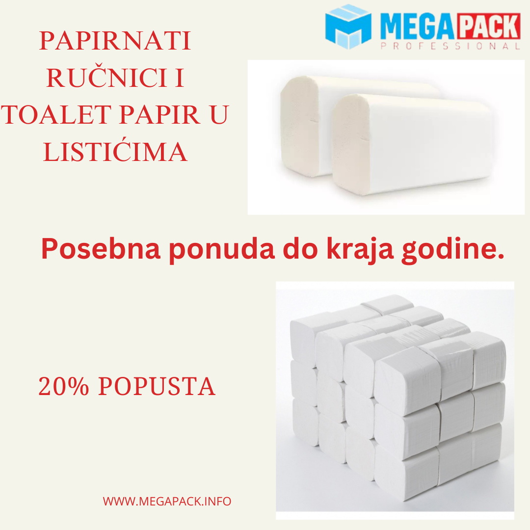 AKCIJA DO KRAJA GODINE NA PAPIRNATE RUČNIKE I TOALET PAPIR U LISTIĆIMA