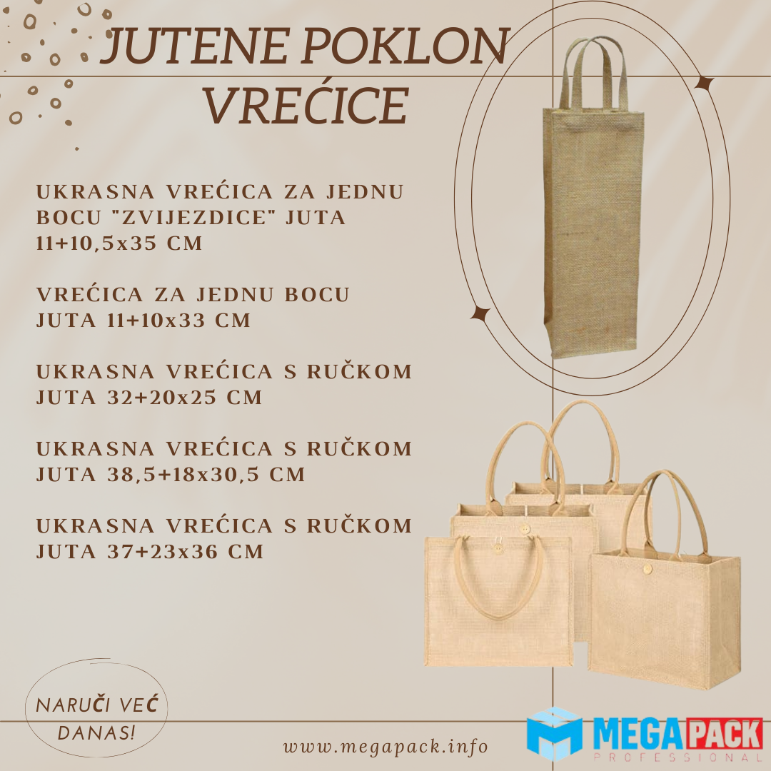 Ekološke i elegantne jutene vrećice za svaku priliku
