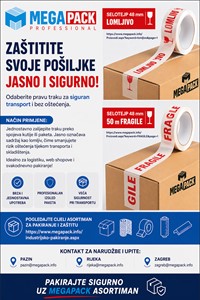 Zaštitite pošiljke jasno i sigurno uz Megapack selotejp trake