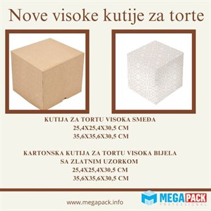 VISOKE KUTIJE ZA TORTE