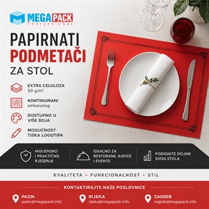 Papirnati podmetači za stol