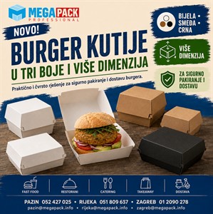 Kartonske burger kutije u više boja i dimenzija