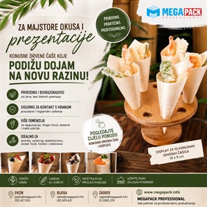 Konusne drvene čašice