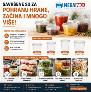 Plastične prozirne posude sa sigurnosnim poklopcem