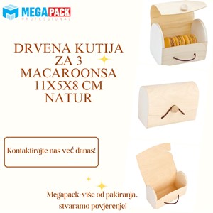 NOVO U PONUDI -DRVENA KUTIJA ZA MACARONSE