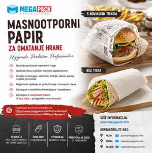 Masnootporni papir za omatanje hrane