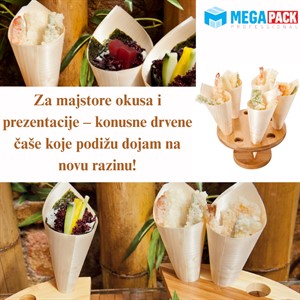 Konusne drvene čaše