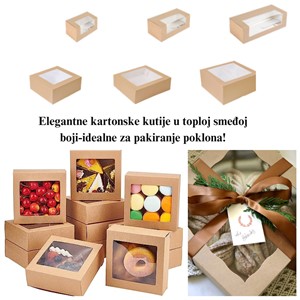Kartonske kutije u elegantnoj smeđoj boji