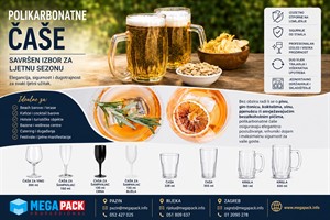 Polikarbonatne čaše za profesionalno posluživanje tijekom ljetne sezone